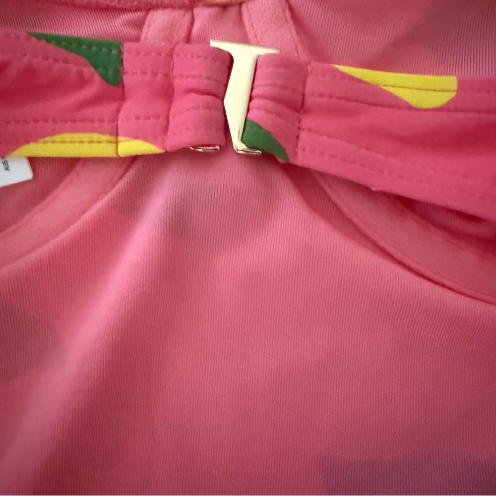 Kate Spade New York Sea Star Pink Lemon One Piece Swim Bathing Suit Size Small - Picture 4 of 12